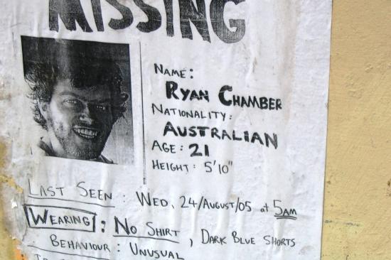 Un Australien qui est toujours porté disparu depuis...