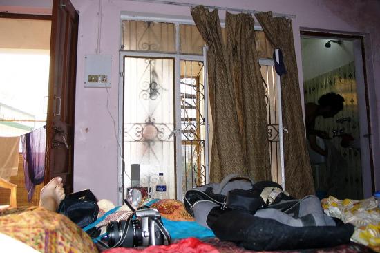 La chambre à Rishikesh, pas loin du Gange, dans un ashram
