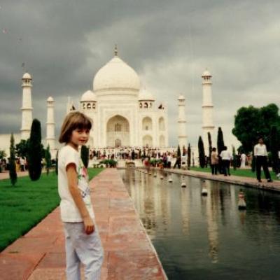 Au Taj Mahal, à Agra
