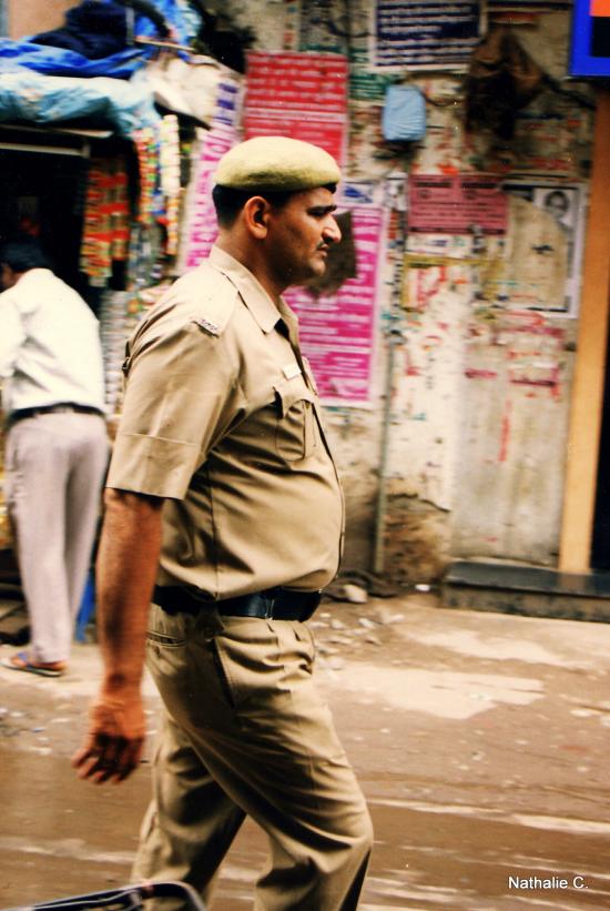 Policeman, Main Bazaar, Delhi
