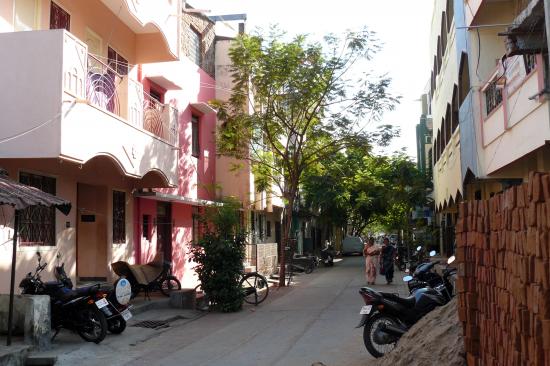 Rue de Swades Guest House, dans le quartier musulman